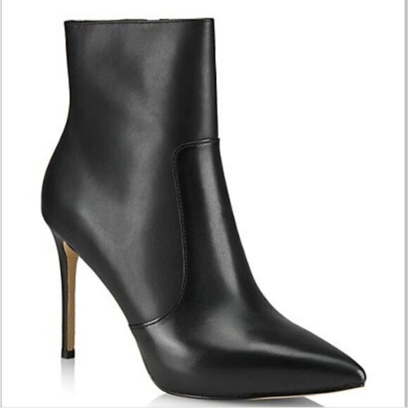 NIB Michael Kors Rue Stiletto Bootie - Black Leather - Picture 3 of 12